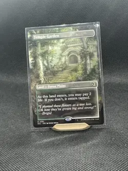 Temple Garden - Borderless Lorwyn Eclipsed MTG - Image 1