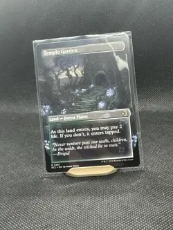 Temple Garden - Borderless Lorwyn Eclipsed MTG - Image 2