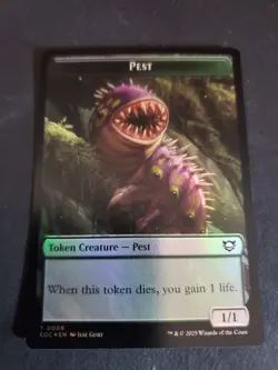 MTG Token Bird 003 Pest 009 FOIL Edge of Eternities NM - Image 2