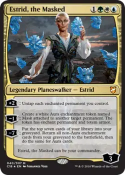 Estrid, the Masked - Foil - Near Mint, English - Commander 2018 - Image 1