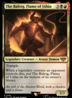 The Balrog, Flame of Udun 297 : The Lord of the Rings: Magic: The Gathering NM - Image 1