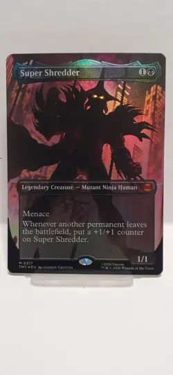 Super Shredder (Borderless) Foil Teenage Mutant Ninja Turtles MTG TMNT 217 Mint - Image 1