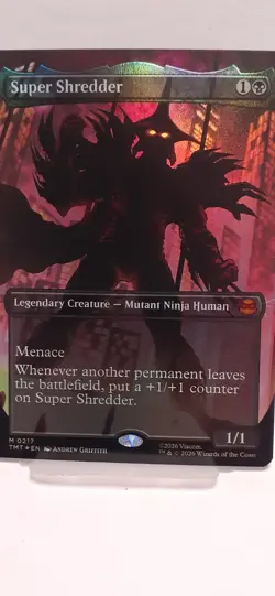 Super Shredder (Borderless) Foil Teenage Mutant Ninja Turtles MTG TMNT 217 Mint - Image 4