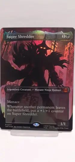 Super Shredder (Borderless) Foil Teenage Mutant Ninja Turtles MTG TMNT 217 Mint - Image 5