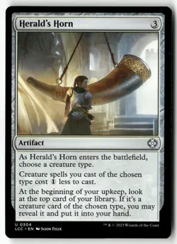 Herald's Horn U 304 Non-Foil NM MTG Commander: The Lost Caverns of Ixalan - Image 1