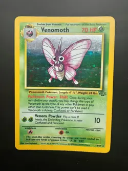 Pokemon TCG Venomoth Holo Rare Card 13/64 LP Condition - Image 1