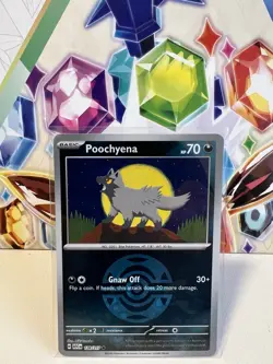 Poochyena 128/217 Common Poke Ball Reverse Holo - Pokemon TCG Ascended Heroes NM - Image 1