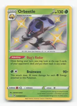 Pokemon TCG - Orbeetle SV009/SV122 NM Shiny Rare Shining Fates Shiny Vault - Image 1