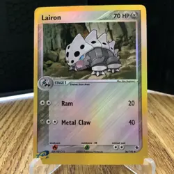 Lairon 2003 Pokemon EX Ruby & Sapphire #36/109 Reverse Holo - Image 1