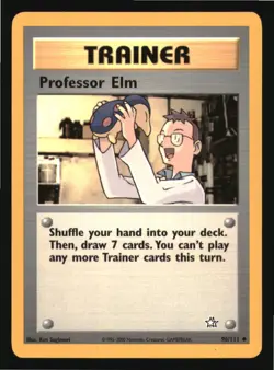 Professor Elm 96/111 Uncommon Neo Genesis Pokemon Near Mint - Image 1