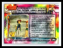 💥 THE FUTURE LOOKS BRIGHT 1999 Topps Pokemon Movie Animation (Black Logo) #41 - Image 2