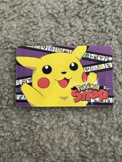 1999 Pikachu Pokemon Snap Blockbuster Video Card Snapstation - Image 1