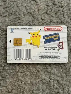 1999 Pikachu Pokemon Snap Blockbuster Video Card Snapstation - Image 2
