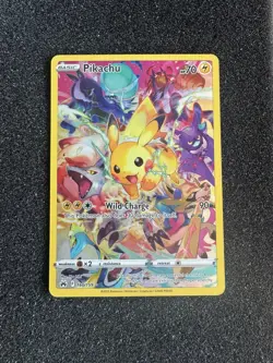 Pokemon TCG Pikachu Crown Zenith Holo Card 160/159 Secret Rare - Image 1