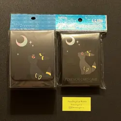 Pokemon Center Japan Moonlight Umbreon Card Sleeves + Deck Box ~ US SELLER - Image 1
