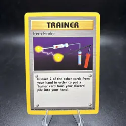 Pokemon TCG Base Set Item Finder Trainer Unlimited 74/102 NM/LP -j - Image 1