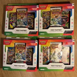 Pokemon TCG First Partner Illustration Collection Series x4 read description - Image 1