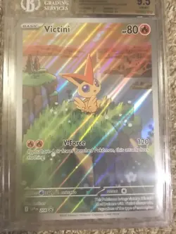 POKEMON BLACK STAR PROMO SVP 208 VICTINI JUMBO BGS 9.5 GEM MINT PSA 10 OVERSIZED - Image 5