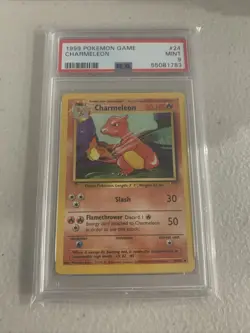 1999 Pokemon Game Charmeleon #24 PSA 9 Mint Pokemon WOTC Non Holo 368 - Image 1