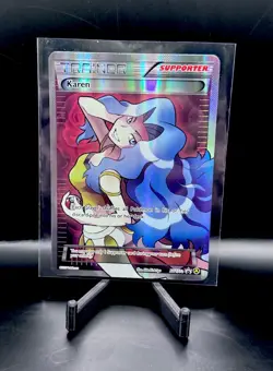 Pokemon TCG Karen XY177A Alternate Art Promo Holo Trainer 2017 Mint condition:) - Image 1