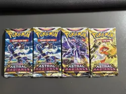 Pokemon TCG Astral Radiance Booster Pack 4 Packs - Image 1