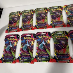 Pokemon TCG - Phantasmal Flames Sleeved Booster Packs LOT Of 16 - Image 2