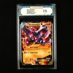 TQG 7.5 NM+ 2016 Pokemon ENG Aerodactyl ex XY97 Promo - Image 1