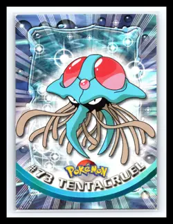 💥 TENTACRUEL 1999 Topps Pokemon TV Non Holo Animation 1st Series Blue Logo # 73 - Image 1