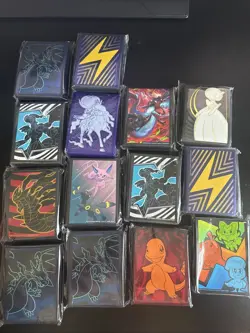 Pokemon TCG Various Sets ETB Deck Sleeves Sealed (Lot Of 14) Good Variety - Image 1