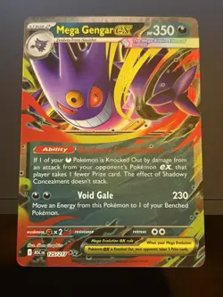 Mega Gengar EX 125/217 Ascended Heroes Pokemon TCG Near Mint - Image 1