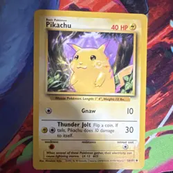 Pokemon TCG Pikachu Base Set 58 MP - Image 1