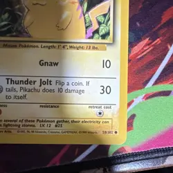 Pokemon TCG Pikachu Base Set 58 MP - Image 4