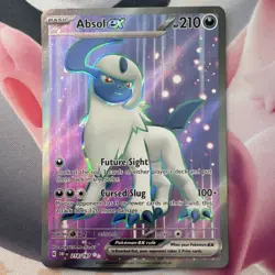 Pokemon Absol EX Ultra Rare Holo Card 214/197 SV03 Obsidian Flames English - Image 1