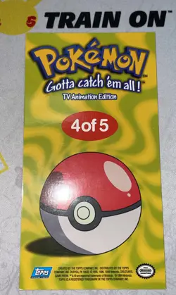 Topps Pokemon Charmander 4 Of 5 Tv Animation Jumbo Holo - Image 2