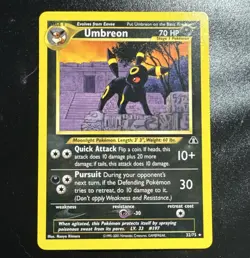 Pokemon Umbreon 32/75 Neo Discovery Rare Stage 1 HP70 Regular English - Image 1