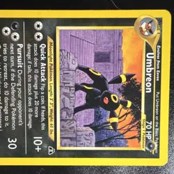 Pokemon Umbreon 32/75 Neo Discovery Rare Stage 1 HP70 Regular English - Image 2