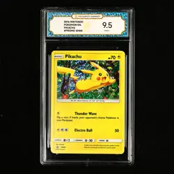 TQG 9.5 MINT+ 2016 Pokemon ENG Pikachu SM04 Promo - Image 2