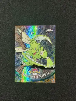 2000 Topps Chrome Pokemon Series 2 Scyther Spectra #123 - Image 1