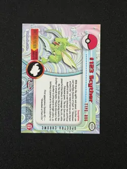2000 Topps Chrome Pokemon Series 2 Scyther Spectra #123 - Image 3