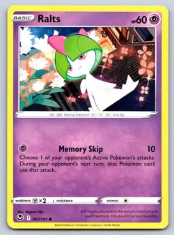 Ralts 067/195 Silver Tempest Common Pokemon NM - Image 1