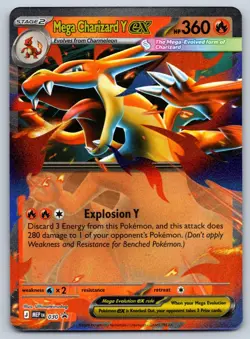 Mega Charizard Y ex - 030 030 ME: Mega Evolution Promo Promo Pokemon NM - Image 1