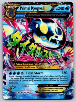 Primal Kyogre EX 55/160 Primal Clash EX Rare Pokemon LP - Image 1