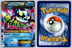 Primal Kyogre EX 55/160 Primal Clash EX Rare Pokemon LP - Image 3