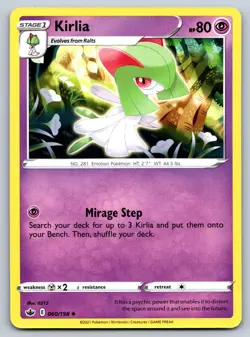 Kirlia 060/198 Chilling Reign Uncommon Pokemon LP - Image 1