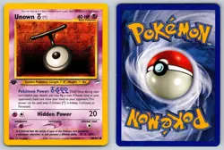 Unown [T] 88/105 Neo Destiny 1st Edition Pokemon NM - Image 3