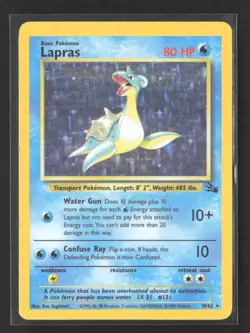 Pokemon 1999 Fossil Lapras #10/62 - Image 1