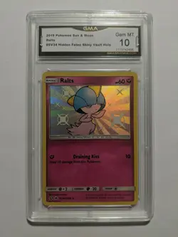 Shiny RALTS - Hidden Fates SV34/SV94 - GMA 10 - Pokemon TCG GRADED - Image 1