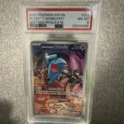 The Pokemon Company Team Rocket's Wobbuffet PSA 8 Promo Holo 203 2025 - Image 1