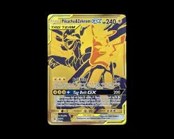Pokemon TCG Black Star Promo Pikachu Zekrom Tag Team Gold GX SM248 Card NM-M - Image 1