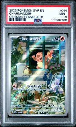 2023 POKEMON SVP EN-SV BLACK STAR PROMO #044 CHARMANDER PSA 9 - Image 1
